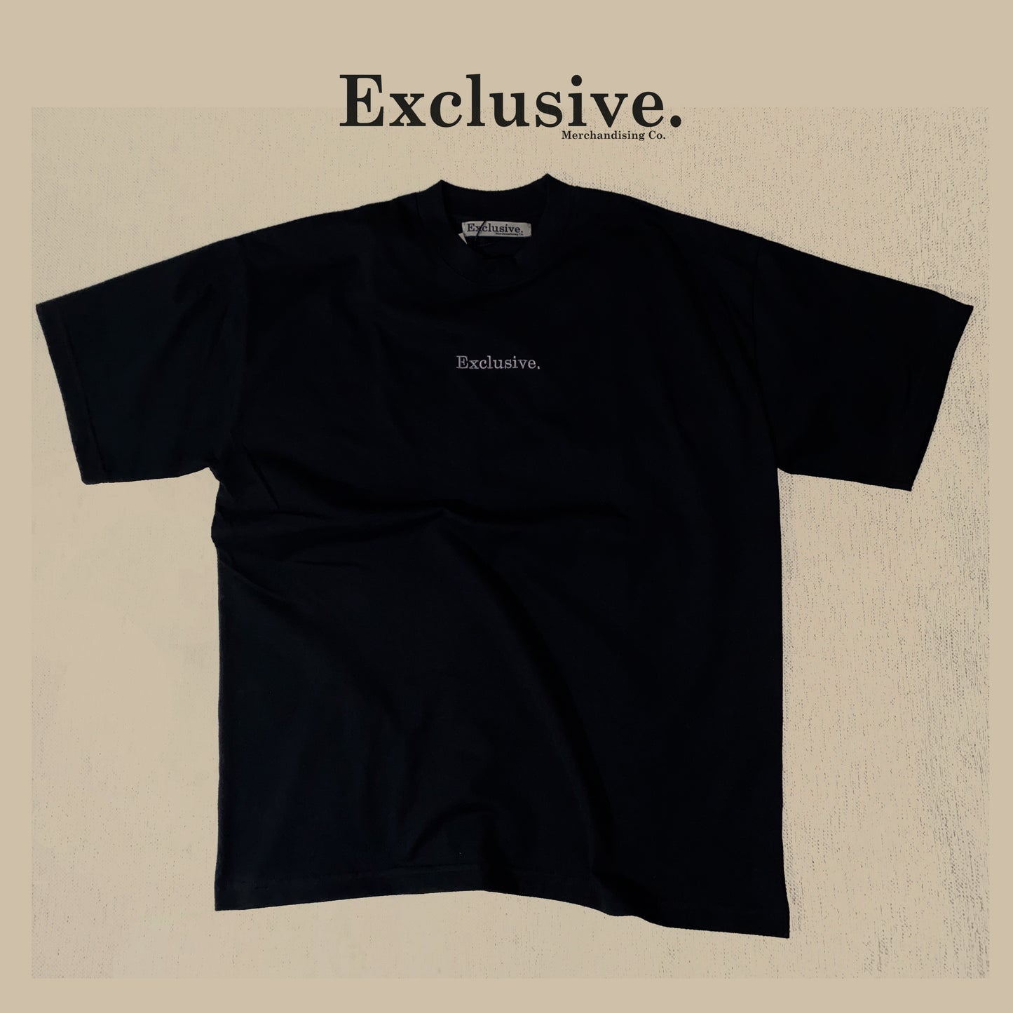 Exclusive. Oversize Premium Black Tee (Classic Item)