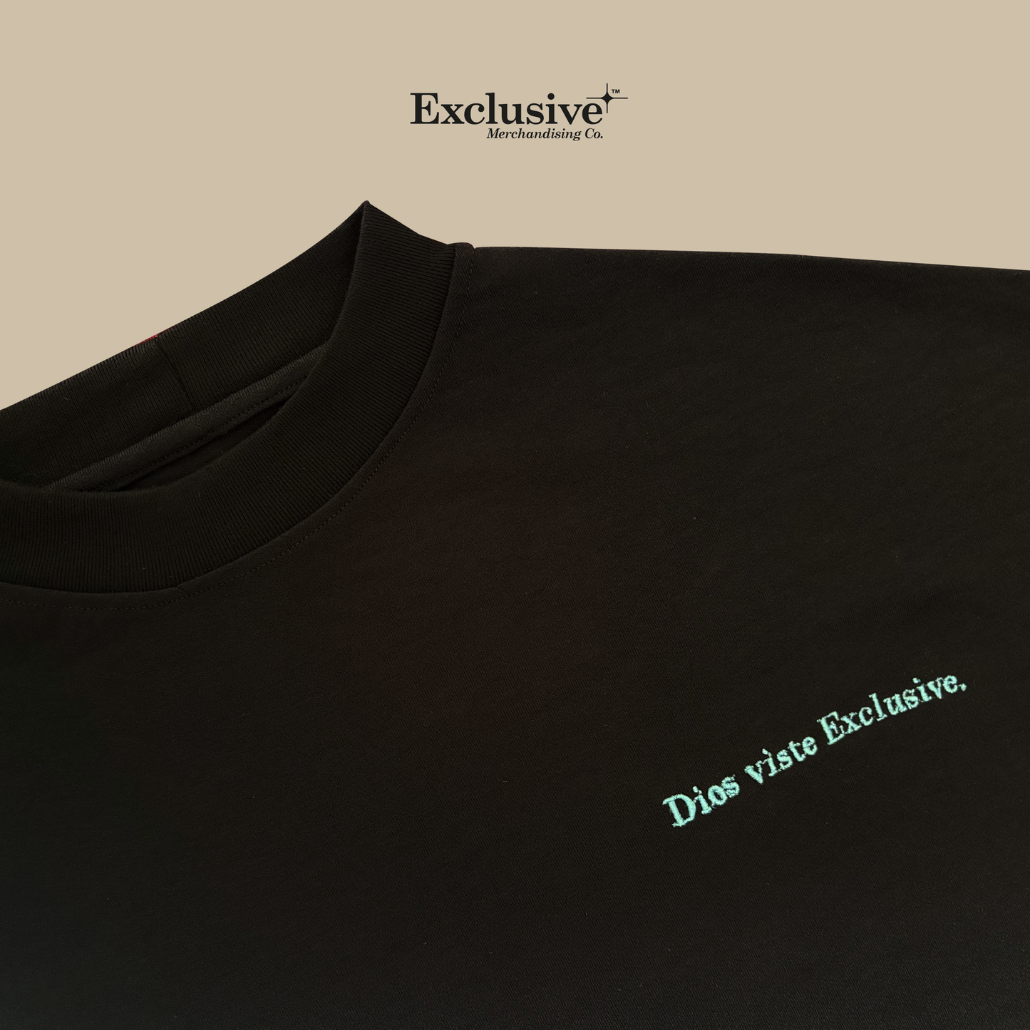 God Wear Black Oversize Boxifit Premium Tee